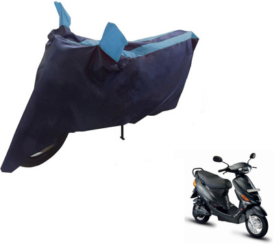 NIKS Two Wheeler Cover for Hero(E Sprint, Black, Blue)