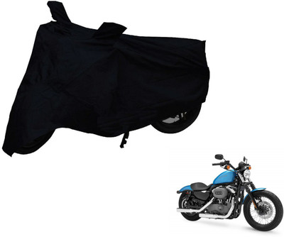 NIKS Two Wheeler Cover for Harley Davidson(XL 1200, Black)