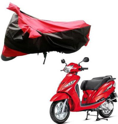 High Quality Waterproof Two Wheeler Cover for TVS(Wego, Red, Black)