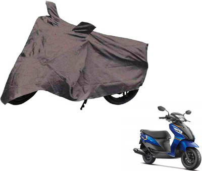 Auto Hub Two Wheeler Cover for Suzuki(Let's, Black)