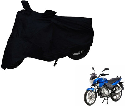 NIKS Two Wheeler Cover for Bajaj(Discover 150 s, Black)