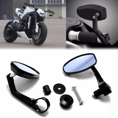 greygator Manual Rear View Mirror For Yamaha, HM, Hero, Honda, KTM, Royal Enfield, Yamaha, Universal For Bike, Suzuki, Mahindra Appache RTR 160, Appache RTR 180, Avenger 220 DTS-i, CB Twister, CB Shine, CD Deluxe, Discover 100 DTS-i, Discover 125 DTS-i, Dream Yuga, Duke 200, Dream Yuga, FZ-S, FZ16, 