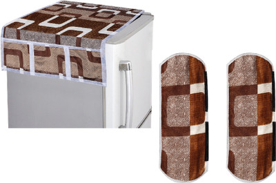 E-Retailer Refrigerator  Cover(Width: 50 cm, Brown)