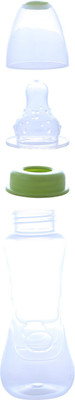 Tender flo TF CURVY 250 ML GREEN WITH 2 LSR NIPPLES - 250 ml(Green)