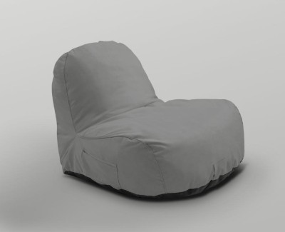 mollismoons XXXL Chair Bean Bag Cover  (Without Beans)(Grey)