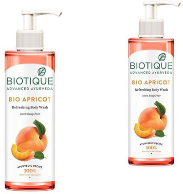 BIOTIQUE BIO APRICOT BODY WASH(2 x 200 ml)