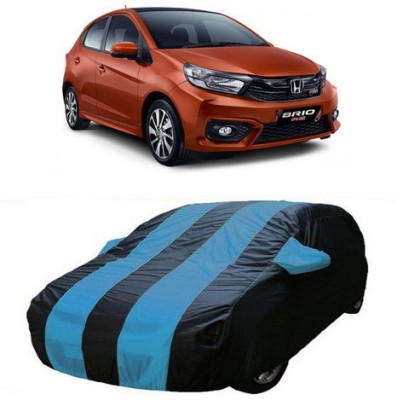 XG BRAND Car Cover For Honda Brio (With Mirror Pockets)(Blue)