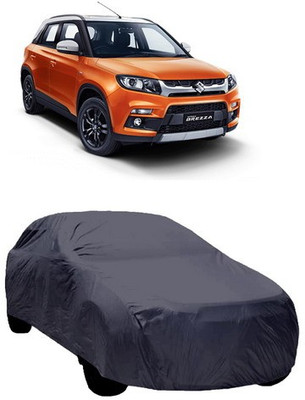 HDSERVICES Car Cover For Maruti Suzuki Vitara Brezza (Without Mirror Pockets)(Grey)
