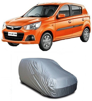 SA GROUP Car Cover For Maruti Suzuki Alto K10 (With Mirror Pockets)(Silver)