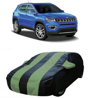 AASDEE Car Cover For Jeep Compass (With Mirror Pockets)(Green)