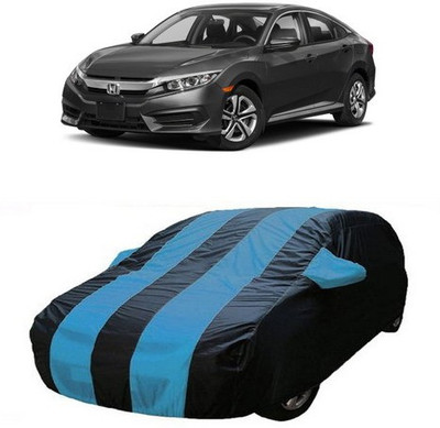 AAMANG Car Cover For Honda Civic (With Mirror Pockets)(Blue)