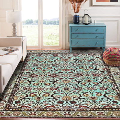 STATUS Multicolor Polyester Carpet(3 ft,  X 5 ft, Rectangle)