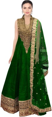 Caffoy Cloth Company Anarkali Gown(Green)