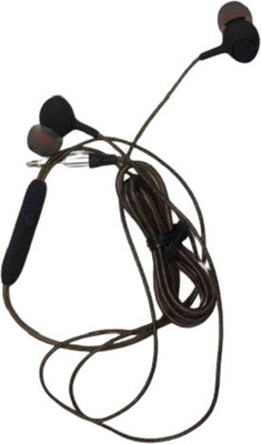 vivo Bass Headset with good sound cliarity Wired Headset(Black, Wired in the ear)
