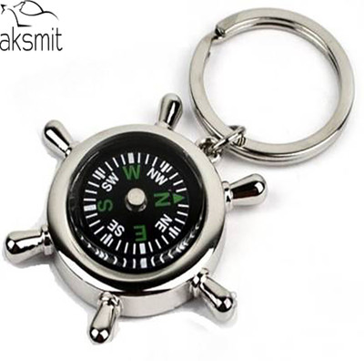 aksmit Compass Full Metallic And Stylish Key chain Universal For All Car & Bike (Set Of 1) Key Chain