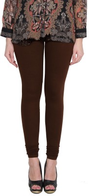 PAMO Churidar  Ethnic Wear Legging(Brown, Solid)