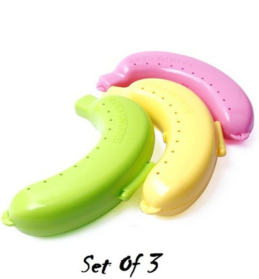 AnEk goods 3 Banana Cases 3 Containers Lunch Box(220 ml)
