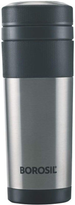 BOROSIL Vacuum Insulated Travel Stainless Steel Coffee Mug(350 ml)