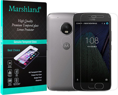 MARSHLAND Tempered Glass Guard for Motorola Moto G5 Plus, 2.5d Anti Scratch with Oleo Fobic Coating, Transparent(Pack of 1)