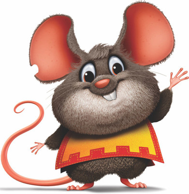 Jump up 45 cm Mouse , Wall sticker Self Adhesive Sticker(Pack of 1)