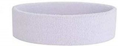 KK CRAFT White Outdoor Fitness Sports Sweatband Headband Yoga Head Support(White)
