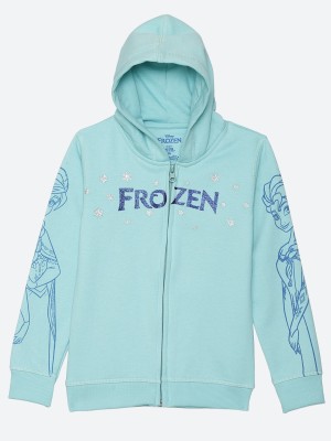 Frozen By Kidsville Full Sleeve Graphic Print Girls Sweatshirt