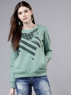 Tokyo Talkies Full Sleeve Printed Women Sweatshirt