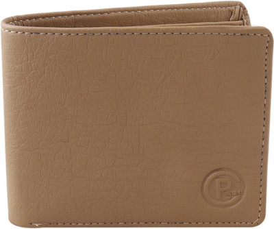Felice Men Khaki Artificial Leather Wallet(3 Card Slots)