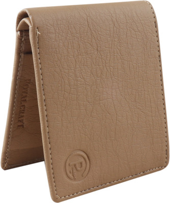 Royal Craft Men Casual Beige Artificial Leather Wallet(5 Card Slots)