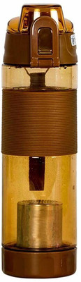 Perclution Enterprise 600 ml Water Purifier Bottle(Brown)