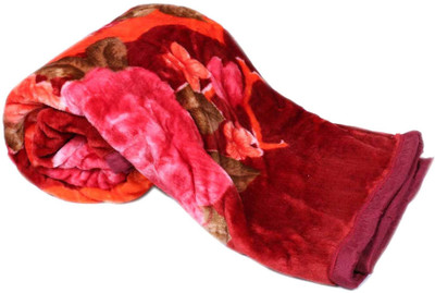 Indcrown Self Design Single AC Blanket for  AC Room(Microfiber, Multicolor)