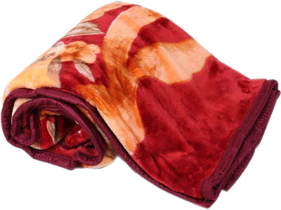 Indcrown Self Design Single AC Blanket for  AC Room(Microfiber, Multicolor)