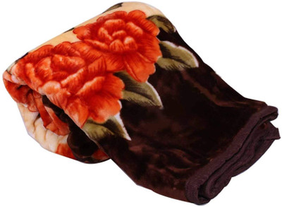 Indcrown Self Design Single AC Blanket for  AC Room(Microfiber, Multicolor)