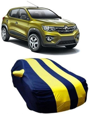 DgTrendz Car Cover For Renault Kwid (With Mirror Pockets)(Yellow, Blue)