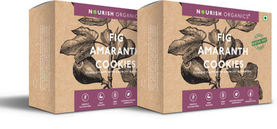 Nourish Organics Fig Amaranth Cookies (Pack of 2) Cookies Biscuit(2 x 120 g)