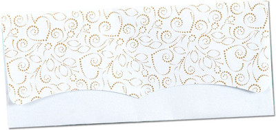 Mehta Envelope Mfg Co White Pearl Metallic Paper Gift Envelopes(Pack of 25 White)