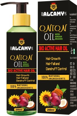 62% OFF on Alcamy Onion Hair Growth Oil ( 100% Pure ) For Men & Women Hair  Oil(200 ml) on Flipkart 