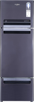Whirlpool 260 L Frost Free Triple Door Refrigerator(Steel Onyx, FP...