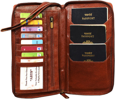ABYS 8 Card Holder(Set of 1, Maroon)