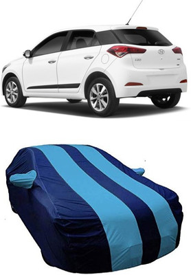 DgTrendz Car Cover For Hyundai Elite i20 (With Mirror Pockets)(Blue)