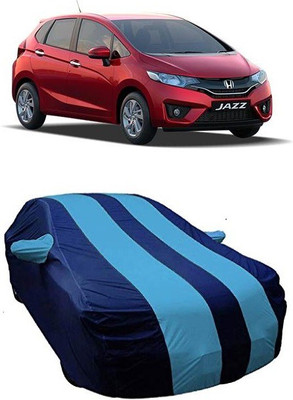 DgTrendz Car Cover For Honda Jazz (With Mirror Pockets)(Blue)