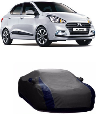 DgTrendz Car Cover For Hyundai Xcent (With Mirror Pockets)(Grey)