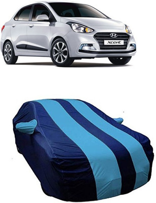 DgTrendz Car Cover For Hyundai Xcent (With Mirror Pockets)(Blue)