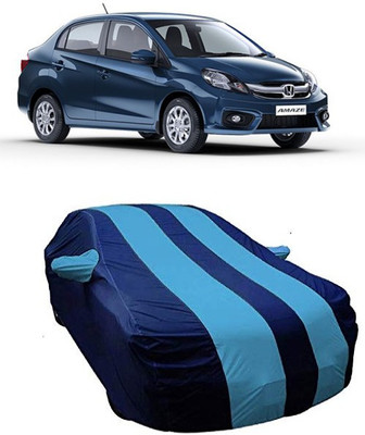 DgTrendz Car Cover For Honda Amaze (With Mirror Pockets)(Blue)