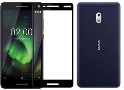 Mobizworld Edge To Edge Tempered Glass for Nokia 2.1(Pack of 1)
