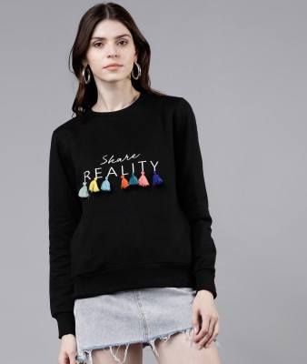 Tokyo Talkies Full Sleeve Self Design Women Sweatshirt