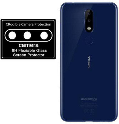 CRodible Back Camera Lens Glass Protector for Nokia 5.1 Plus(Pack of: 1)