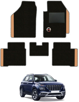 elegant Polypropylene Standard Mat For  Hyundai Venue(Black, Beige)