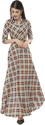 Rudraaksha Women Maxi Multicolor Dress