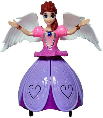 Seebuy Multicolour Dancing Angel Girl Robot with Lights and Music(Multicolor)